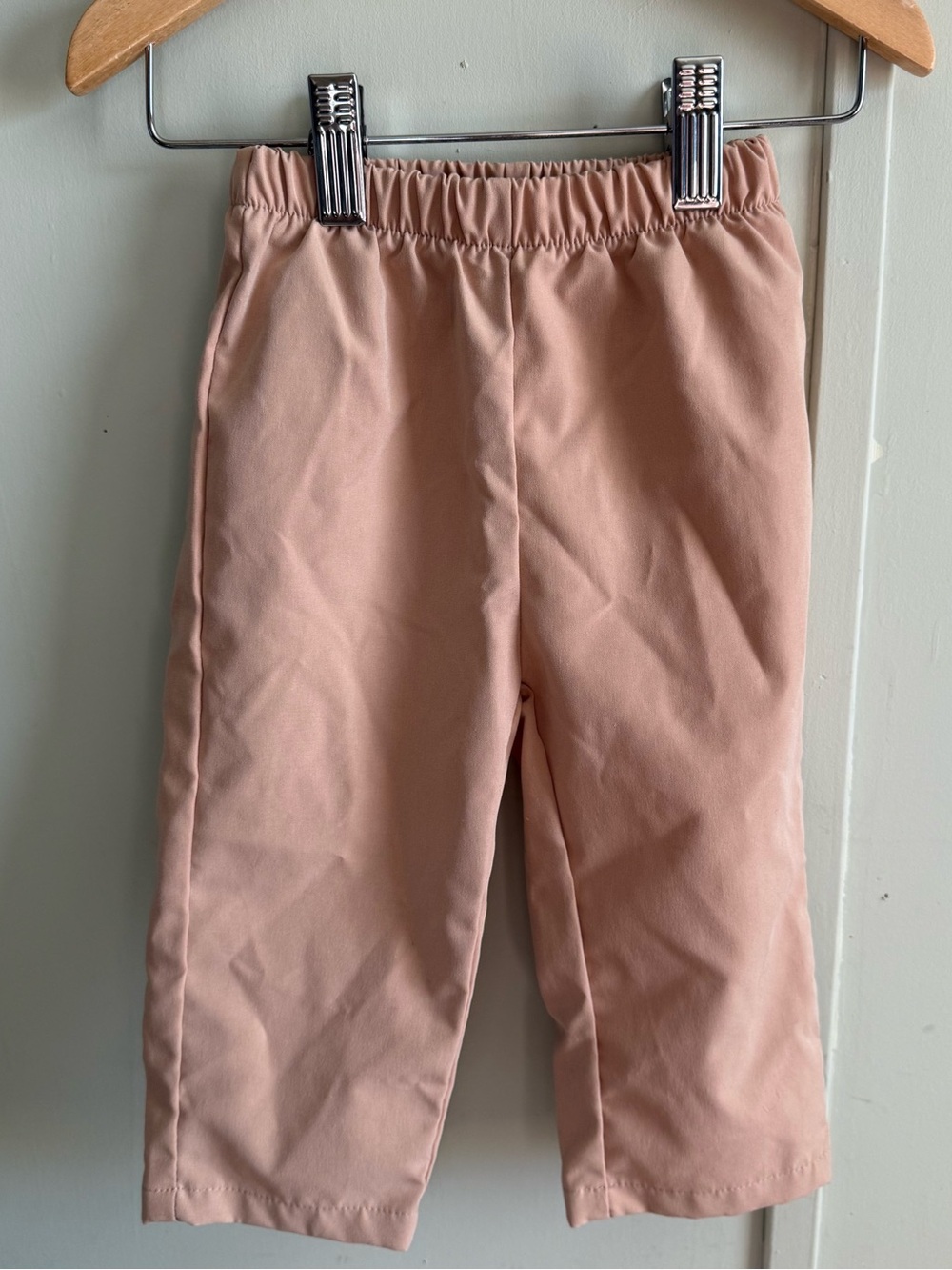 SHEIN Peach Pink Girls Elastic Waist Leggings